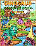 Dinosaur Coloring Book for Kids Ages 3-6: Jumbo Kids Coloring Book With Dinosaur Facts, 100 pages, 8.5x11 - Paperback