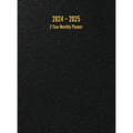 2024 - 2025 2-Year Monthly Planner: 24-Month Calendar (Black) - Large - Hardcover