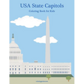USA State Capitols Coloring Book for Kids - Paperback