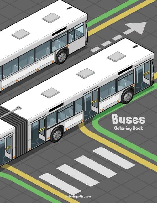 Buses Coloring Book - Paperback