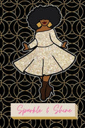 Sparkle & Shine Journal: African American Woman Paperback Journal - Paperback