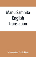 Manu Samhita: English translation - Paperback