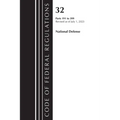 Code of Federal Regulations, Title 32 National Defense 191-399, Revised as of July 1, 2023 - Paperback