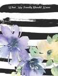 What My Family Should Know: *Will Planning Workbook* Incase of Emergency DNR, Estate Info, Assets Overview, Funeral Plan, Final Wishes, 8.5X11 - Paperback