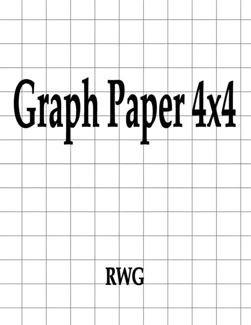 Graph Paper 4x4: 200 Pages 8.5" X 11" - Paperback