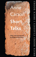 Short Talks: Brick Books Classics 1 - Paperback