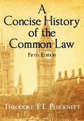 A Concise History of the Common Law. Fifth Edition. - Paperback