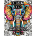 Zoetic Zen: Illuminated Animal Mandalas for Mindful Coloring - Paperback