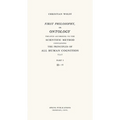First Philosophy, or Ontology: Treated According to the Scientific Method, Containing the Principles of All Human Cognition - Paperback