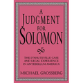 A Judgment for Solomon: The D'Hauteville Case and Legal Experience in Antebellum America - Paperback