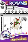 Crowns Score Sheet: Pocket Size 6 x 9 inches - Paperback