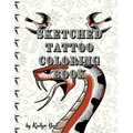 Sketched Tattoo Coloring Book - Paperback