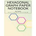 Hexagonal Graph Paper Notebook, 110 pages 8.5 x 11 inches, 21.59 x 27.94 cm - Paperback