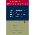 Last Writings on the Philosophy of Psychology, Volume 1 - Paperback