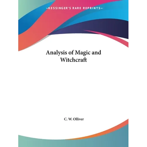Analysis of Magic and Witchcraft - Paperback