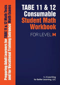 TABE 11 and 12 Consumable Student Math Workbook for Level M - Paperback