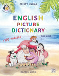 English Picture Dictionary for kids: A board game, colors, numbers, shapes, ABC, first words and phrases - Paperback