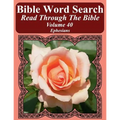 Bible Word Search Read Through The Bible Volume 40: Ephesians Extra Large Print - Paperback
