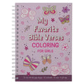 Coloring Book Favorite Bible Verses for Girls Wirebound - Spiral
