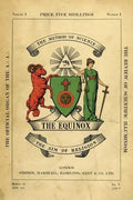 The Equinox: Keep Silence Edition, Vol. 1, No. 1 - Hardcover