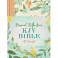 Personal Reflections KJV Bible with Prompts (Ecclesiastes 3:11) [Peach Floral] - Hardcover