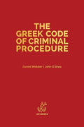 The Greek Code of Criminal Procedure - Hardcover