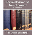 Commentaries on the Laws of England (of Public Wrongs) - Paperback