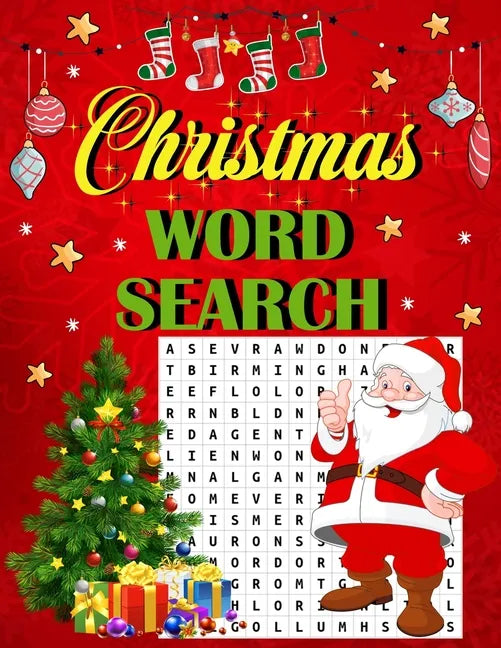Christmas word search.: Easy Large Print Puzzle Book for Adults, Kids & Everyone for the 25 Days of Christmas. - Paperback