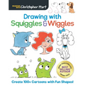 Drawing with Squiggles & Wiggles: Create 100+ Cartoons with Fun Shapes, Easy How to Draw Horses, Koalas, Dogs, Cats, People, and Monsters Book for Kid - Paperback