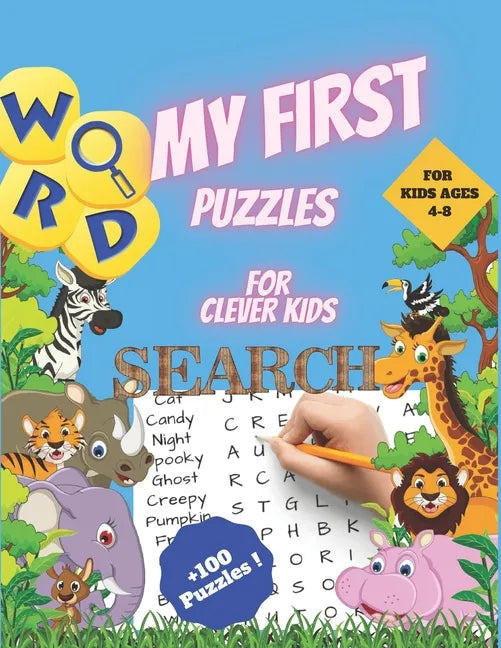 My First Word Search Puzzles for Clever Kids 4-8: First Kids Word Search Puzzle Book ages 4-6 & 6-8. Word for Word Wonder Words Activity for Children - Paperback