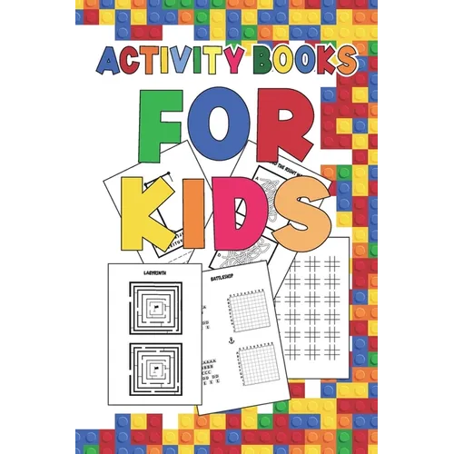 Activity Books for kids: BIG ACTIVITY BOOK with Solutions for kids, Tracing Game, Find the single one, Four in a row, Tic Tac Toe, Hangman, Dot - Paperback