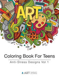 Coloring Book For Teens: Anti-Stress Designs Vol 1 - Paperback