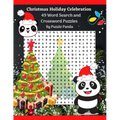 Christmas Holiday Celebration Word Search & Cross Word Puzzles By Puzzle Panda - Paperback