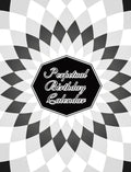 Perpetual Birthday Calendar: Geometric Optical Illusion Themed Hardbound Birthday Book Daily Monthly Organizer 8x10 Desk Diary For Birthdays, Impor - Hardcover