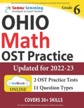 Ohio State Test Prep: 6th Grade Math Practice Workbook and Full-length Online Assessments: OST Study Guide - Paperback