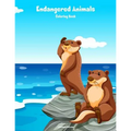 Endangered Animals Coloring Book 1 - Paperback