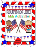 Fourth Of July Kids Activities: 4th Of July book Activities, Coloring Pages, Search Words, Games and More! - Paperback