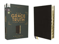Nasb, the Grace and Truth Study Bible (Trustworthy and Practical Insights), Bonded Leather, Black, Red Letter, 1995 Text, Thumb Indexed, Comfort Print - Bonded Leather