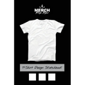 T-Shirt Design Sketchbook: Black and White Tees Template for Your T-Shirt Design Ideas - Paperback
