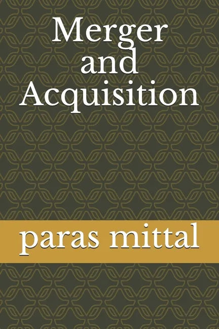 Merger and Acquisition - Paperback