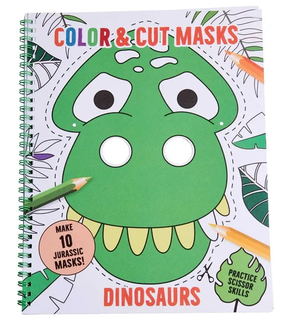 Color & Cut Masks: Dinosaurs - Paperback