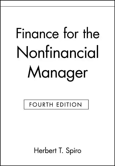 Finance for the Nonfinancial Manager - Paperback