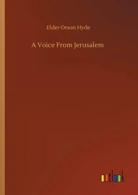 A Voice From Jerusalem - Paperback