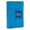 NKJV Study Bible for Kids, Blue Leathersoft: The Premier Study Bible for Kids - Imitation Leather