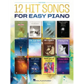 12 Hit Songs for Easy Piano - Songbook with Lyrics - Paperback