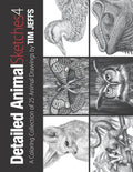 Detailed Animal Sketches 4: A Coloring Collection of 25 Animal Drawings - Paperback