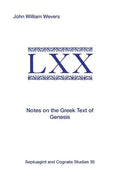 Notes on the Greek Text of Genesis - Paperback