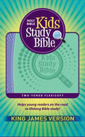 KJV Kids Study Bible, Flexisoft (Red Letter, Imitation Leather, Purple/Green) - Imitation Leather