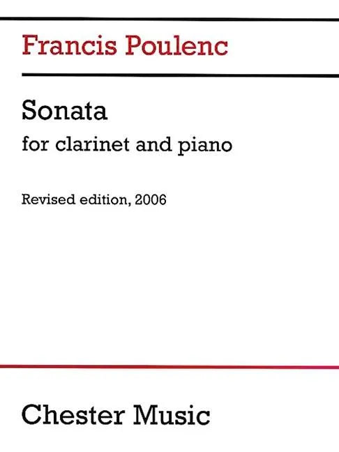 Sonata for Clarinet and Piano: Revised Edition, 2006 - Paperback