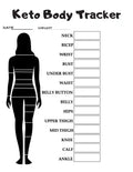 Keto Body Tracker: Weekly body measurement pages to help track your progress. - Paperback